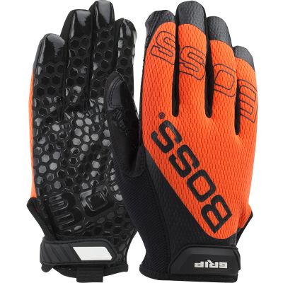 Boss Hi-Vis Silicone Grip Gloves with Mesh Back