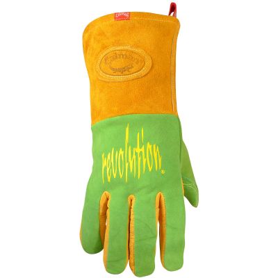 Caiman Premium Wasabi Green Split Deerskin MIG-Stick Welding Glove with FR Foam-Fleece Insulation #2