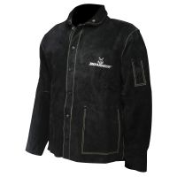 Caiman Black Boarhide Welding Coat-Jacket