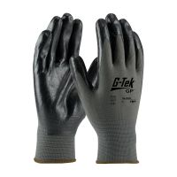 G-TEK Black & Gray Coated Nylon Gloves