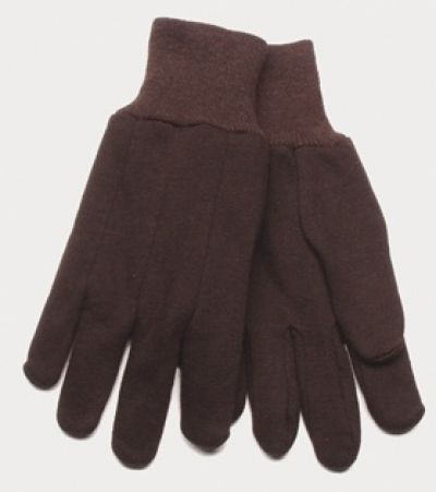 Children's Brown Jersey Gloves (Dozen)
