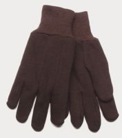 Children's Brown Jersey Gloves (Dozen)