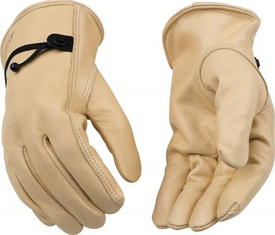 Kinco Premium Grain Cowhide Drivers Gloves with Strap