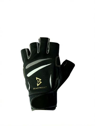 Mens Beast Mode Fingerless Fitness Gloves