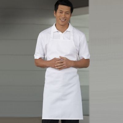 Economy Basic BIB Apron - White