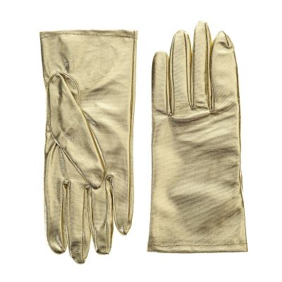 Women's Metallic Gold Gloves