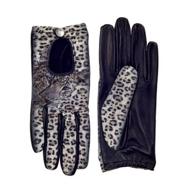 ICON Leather - Women's  Leopard Driving Gloves