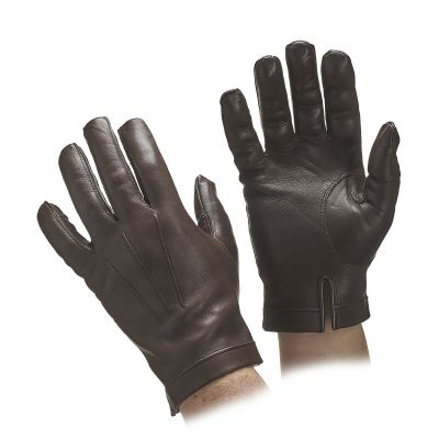 Men's Brown Unlined Leather Gloves #2