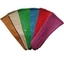 Portolano Woman's Italian Colored Leather Gloves