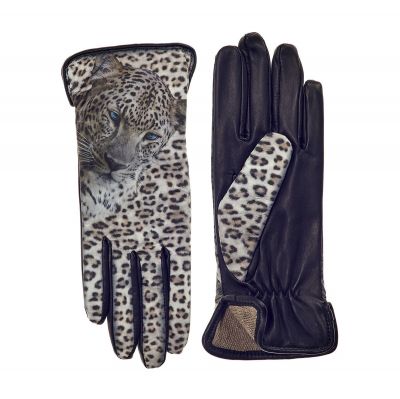 ICON Leather - Women's Snow Leopard Lined Gloves
