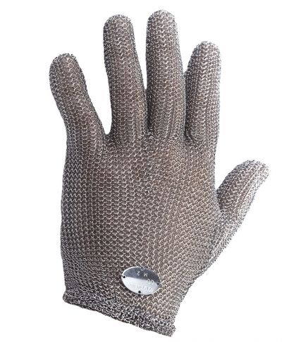 Whizard Stainless Steel Metal Mesh Cut Resistant Gloves Standard Length