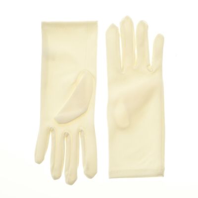 Nylon Dress Gloves for Children and Teens - Ivory