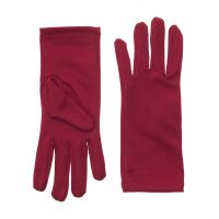 Nylon Dress Gloves for Children and Teens - Red
