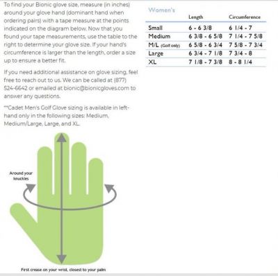 Women's Bionic ReliefGrip Golf Glove #4