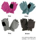 Ladies Micro-Fleece Convertible Mittens